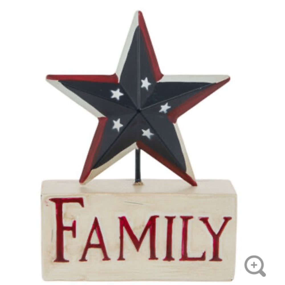 Patriotic Family Star Decor